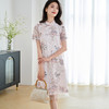 剩S/M 米思阳【新中式旗袍】2025夏季中国风蕾丝印花裙显瘦连衣裙2231 商品缩略图1