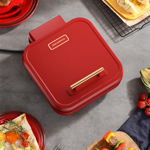 【小家电】迈卡罗MC-BD122电饼铛双面加热方盘大火力煎饼锅三明治早餐机电饼铛HF 商品图3