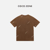 COCO ZONE ”焦糖T"夏季字母短袖T恤休闲百搭圆领上衣CC2B0983 商品缩略图1