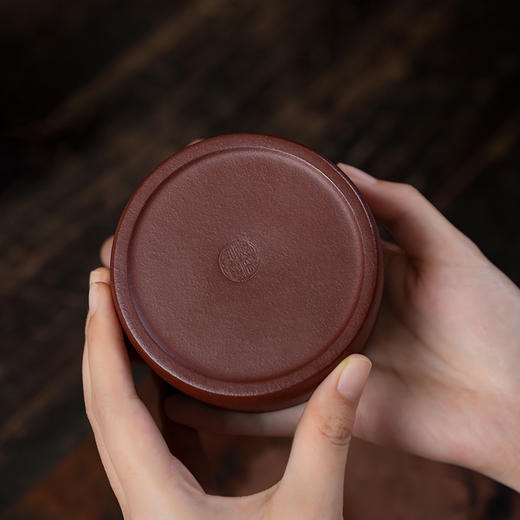 庚子 春月茶罐 紫泥宜兴紫砂茶叶罐普洱茶缸陶瓷大号醒茶罐储存罐家用罐子 商品图5