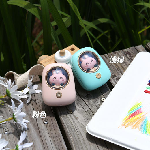 太空舱卡通挂脖式便携无叶手持迷你小风扇！ 商品图6