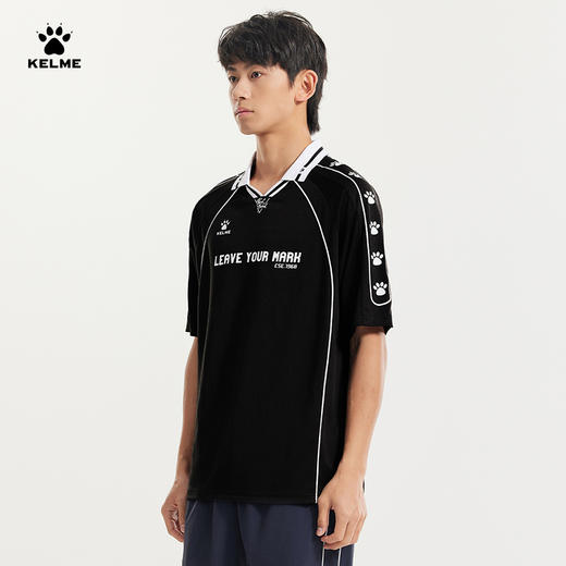 卡尔美新翻领短袖T恤 商品图1