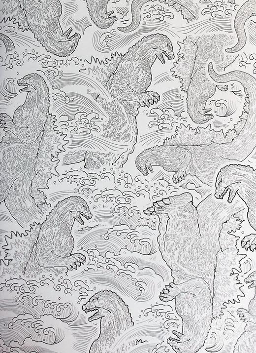 【中商原版】哥斯拉 官方涂色书 英文原版 Godzilla The Official Coloring Book 商品图7