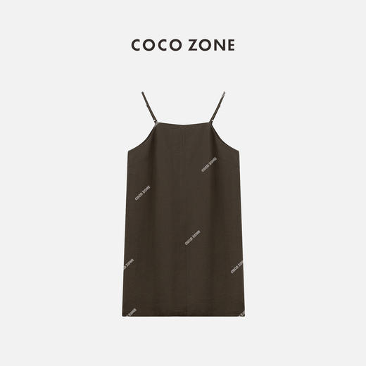 COCO ZONE”提拉米苏“夏季简约显瘦吊带连衣裙时尚百搭休闲中长裙CC2B0929 商品图0