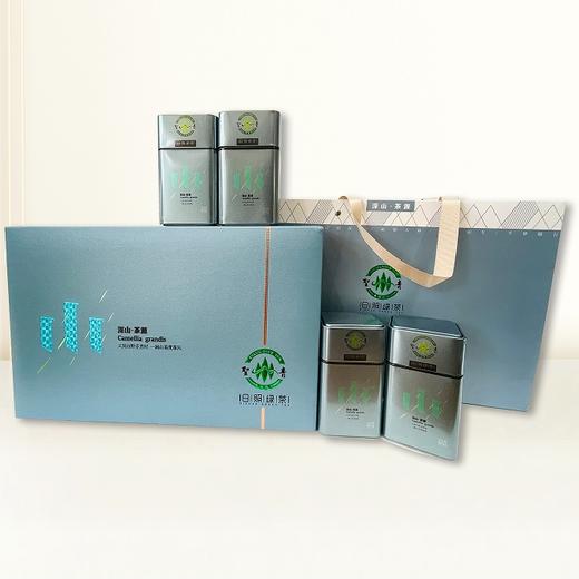 【2024春茶礼】圣青日照绿茶 深山茶园 精品头采芽茶春茶茶礼（62.5g*4罐/提） 商品图0