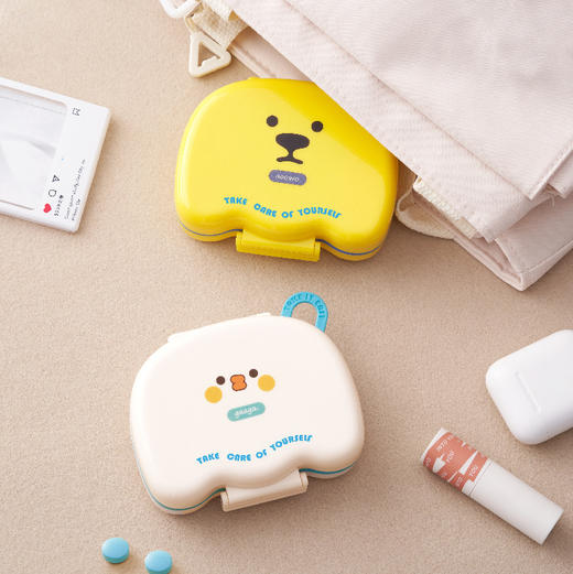 药盒便携可爱药品药片分装收纳盒随身旅行一日三餐密封提醒吃药小盒子 商品图5