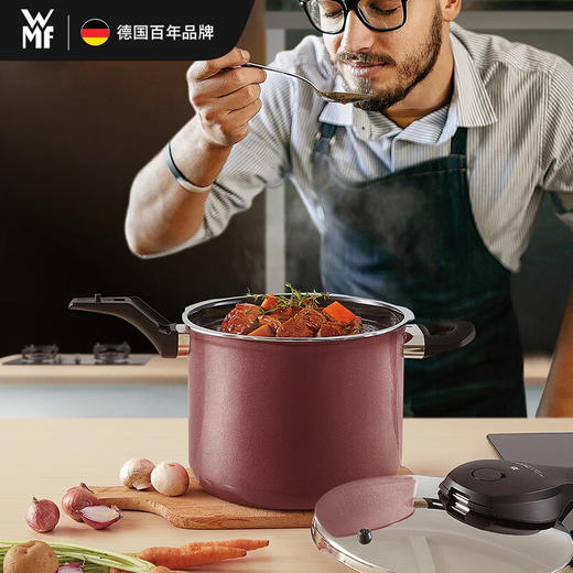 WMF 奈彩米Premium快易锅6.5L （蔷薇粉） 商品图3