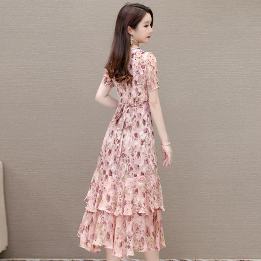 时尚气质，花色印花连衣裙QYM-KED-9459 -Y 商品图2