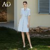 AD夏日清新粉色连衣裙女高端显白收腰西装裙播音艺考主持人上镜装 商品缩略图7