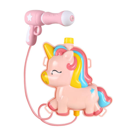 儿童背包水枪抽拉式沙滩戏水玩具男女孩水战呲水枪玩具_ym 商品图4