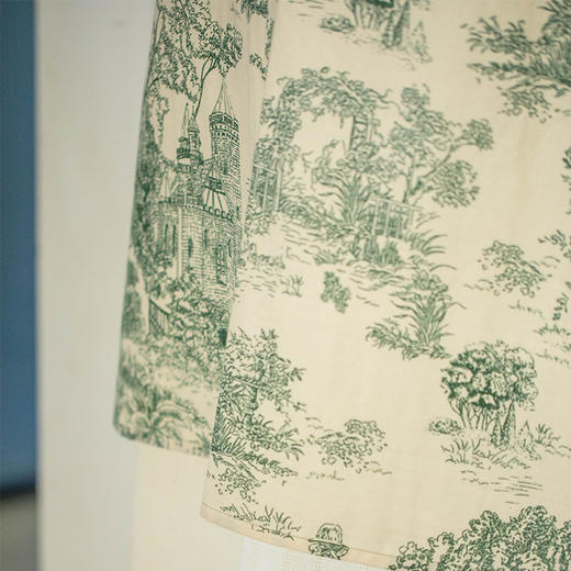 卢瓦尔河谷门帘隔断帘半帘家用免打孔洗手间厨房布帘夏季 商品图3