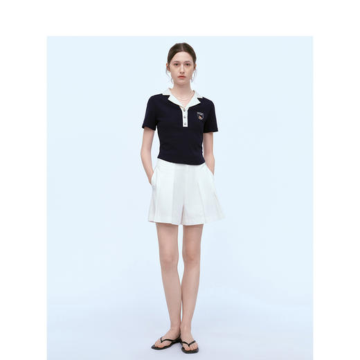 Teenie Weenie小熊简约短裤女夏季女休闲裤TTTH246616N 商品图2