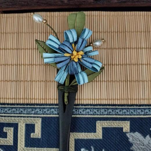 菊花多色°古风缠花发簪（款式随机） 商品图6