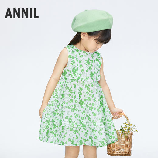 女童泡泡无袖连衣裙裙子新款安奈儿童装实体店同款XG423731 商品图2