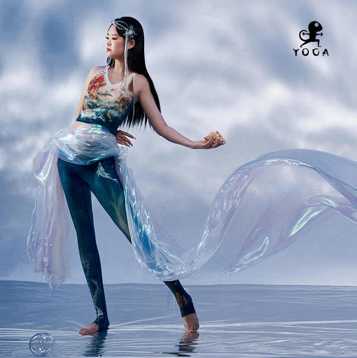 壁虎瑜伽【大鱼海棠-上衣】限量款印花瑜伽上衣（可拆卸胸垫）【2024年5月31日发货】 商品图3