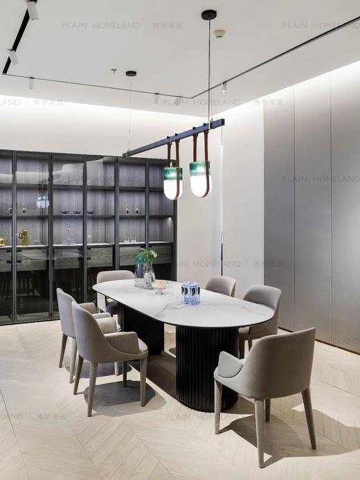 连桥 椭圆餐桌 | 台面大理石材质可选，详询客服 商品图2