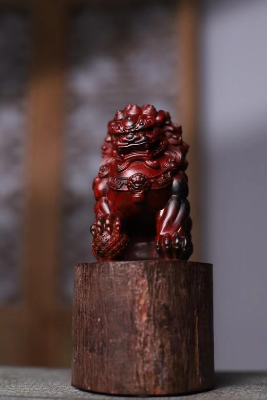 石狮°小叶紫檀拆房老料摆件 商品图5