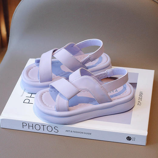 女童2024夏季新款凉鞋中大童软底防滑凉拖鞋休闲儿童复古沙滩鞋_ym 商品图7