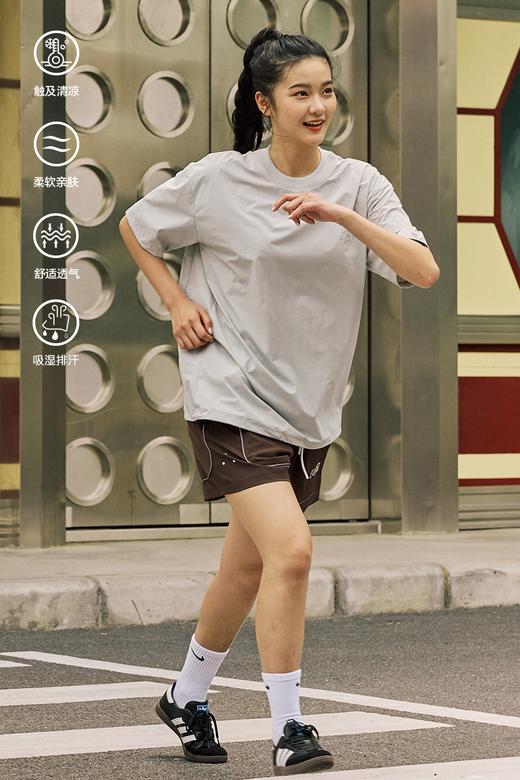 LUSHISI「下摆抽绳」伟大航行主题印花LOGO短袖运动风速干凉感t恤 商品图5