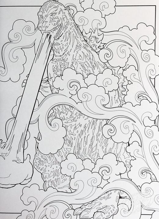 【中商原版】哥斯拉 官方涂色书 英文原版 Godzilla The Official Coloring Book 商品图5