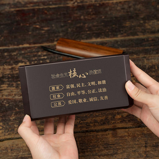 多功能电木收纳筒中式办公室笔筒桌面摆件书房电木笔桶学生创意好物收纳盒 商品图1