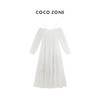 COCO ZONE”露肩连衣裙“夏季纯色一字领吊带连衣裙宽松时尚长袖A字裙CC1B1205 商品缩略图0