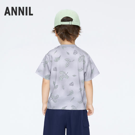 男童记忆棉弹弹短袖T恤新款安奈儿童装实体店同款XB421691 商品图2