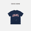 COCO ZONE"鲁比T"夏季宽松圆领字母短袖T恤休闲百搭上衣CC2B0859 商品缩略图0