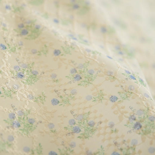 法式碎花门帘隔断帘半帘家用免打孔洗手间厨房布帘夏季 商品图3