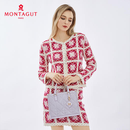 梦特娇优雅法式小香风斜挎包手提包气质款 商品图1