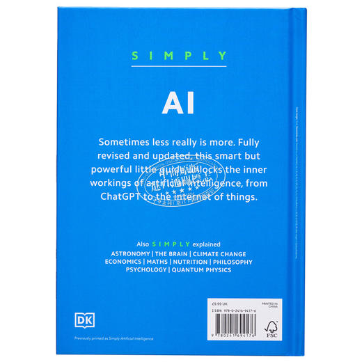 【中商原版】DK Simply系列 AI简释 Simply AI Facts Made Fast 英文原版 DK 计算机数据 科普与科学通识 科学百科 商品图1
