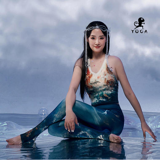 壁虎瑜伽【大鱼海棠-上衣】限量款印花瑜伽上衣（可拆卸胸垫）【2024年5月31日发货】 商品图5