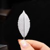 非遗工艺－拾物观心足银999金鱼银叶子2片装 打制泡茶煮水 商品缩略图3