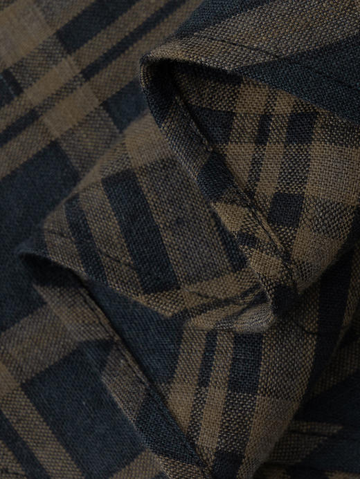 COCO ZONE “雾岛半裙” 夏季复古格子半身裙气质A字中长裙CC2B0898 商品图6