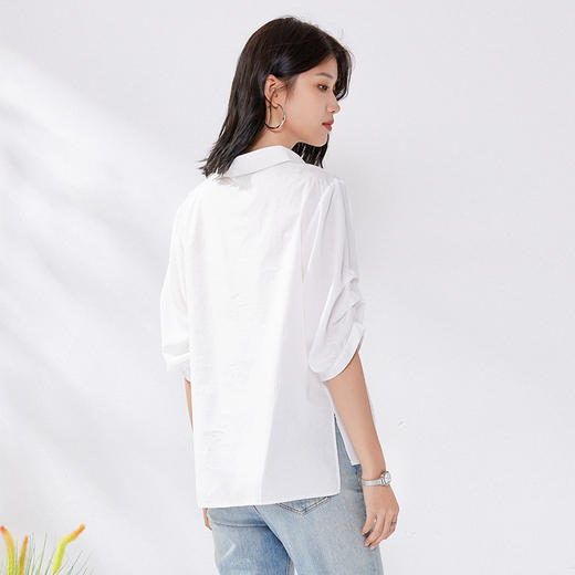 馥迦法式V领设计感衬衫 商品图3