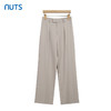 NUTS春秋款纯色宽松显瘦百搭气质休闲长裤女221073109B 商品缩略图0