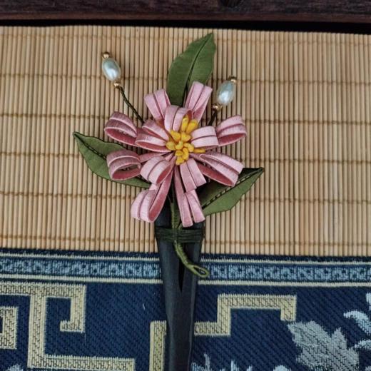 菊花多色°古风缠花发簪（款式随机） 商品图4