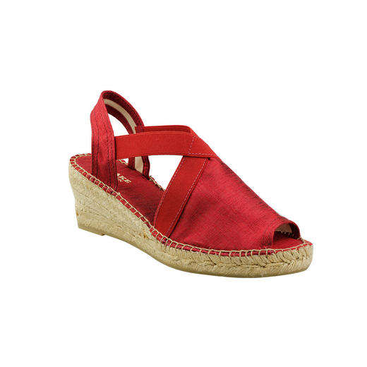 西班牙原产手工制作时尚轻便超舒适女款草编鞋 341SV-红色 商品图2