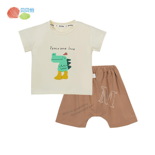 贝贝怡男童透气短袖套装ZB2DT077 商品图9