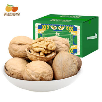 西域美农新疆温宿185纸皮核桃3斤 当季新果礼盒 手捏开壳无浸泡休闲零食 商品图2