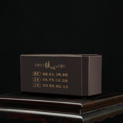 多功能电木收纳筒中式办公室笔筒桌面摆件书房电木笔桶学生创意好物收纳盒 商品图5