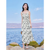 【专属特价】熙世界水墨碎花吊带连衣裙新款夏季收腰又甜又辣裙子雪纺度假裙 商品缩略图3