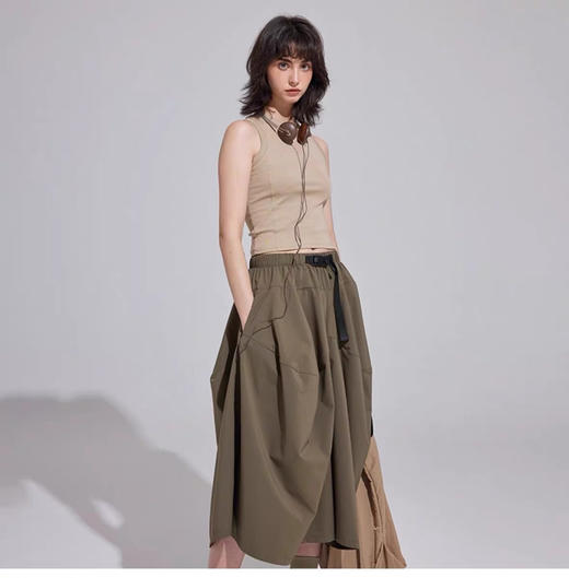 斯辰唯佳速干户外半身工装裙裤子垂坠感显瘦遮肚肉 E99-1933 商品图1