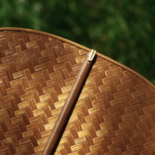 大漆竹编扇 宋式把玩扇子 中式复古掌扇宋风夏季纳凉便携 商品图7