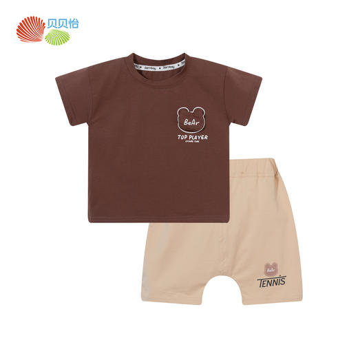 贝贝怡男童透气短袖短裤套装ZB2DT076 商品图7