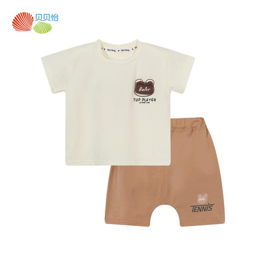 贝贝怡男童透气短袖短裤套装ZB2DT076 商品图6