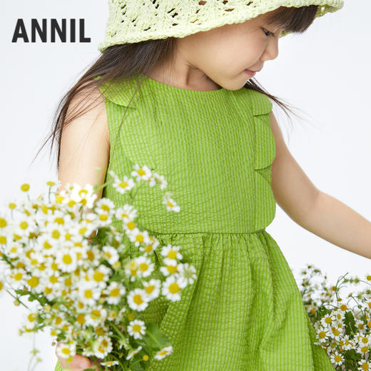 女童泡泡无袖连衣裙裙子新款安奈儿童装实体店同款XG423731 商品图1