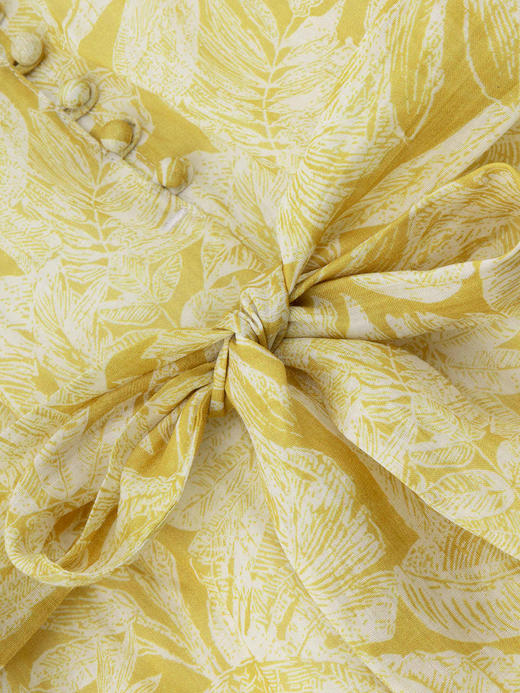 COCO ZONE”心动前奏“夏季时尚印花连衣裙气质圆领收腰显瘦A字裙CC1B1207 商品图6