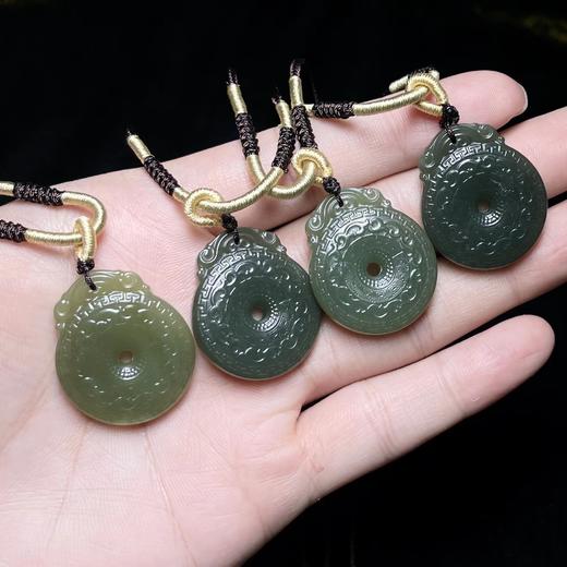 D和田玉吊坠-青黄口回纹平安扣30*25 商品图0