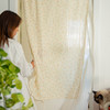 法式碎花门帘隔断帘半帘家用免打孔洗手间厨房布帘夏季 商品缩略图0